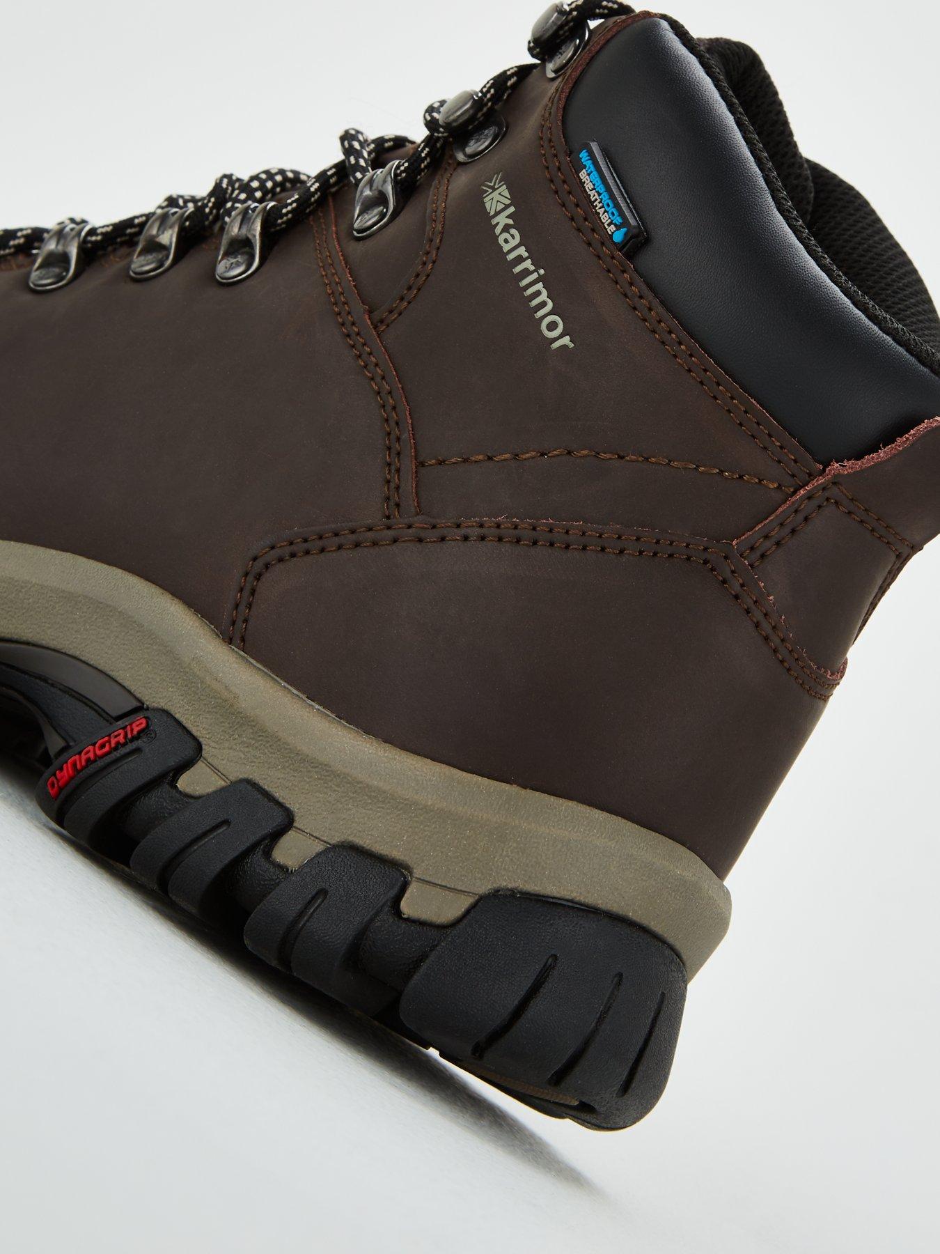 karrimor mens mendip 3 weathertite hiking boots chocolate