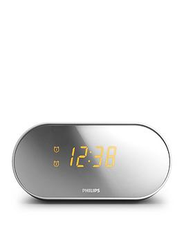 philips-clock-radio-dual-alarm-fm-digital-tuner-gentle-wake-mirror-design