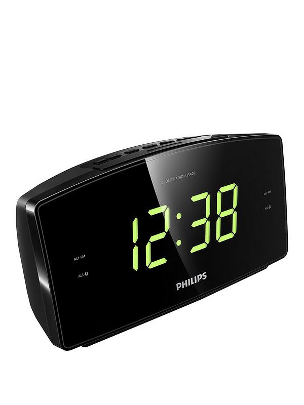 Philips Aj3400 Alarm Clock Radio Dual, Dual Alarm Clock