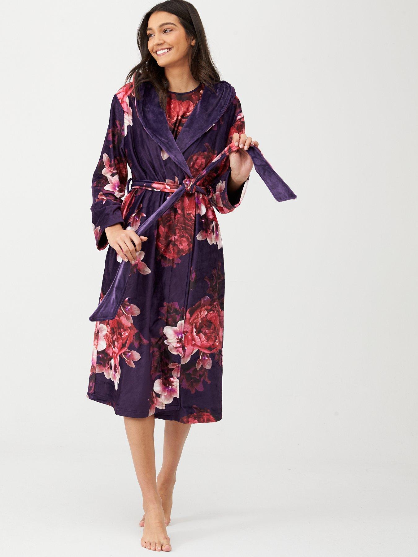 Ted baker purple dressing hot sale gown