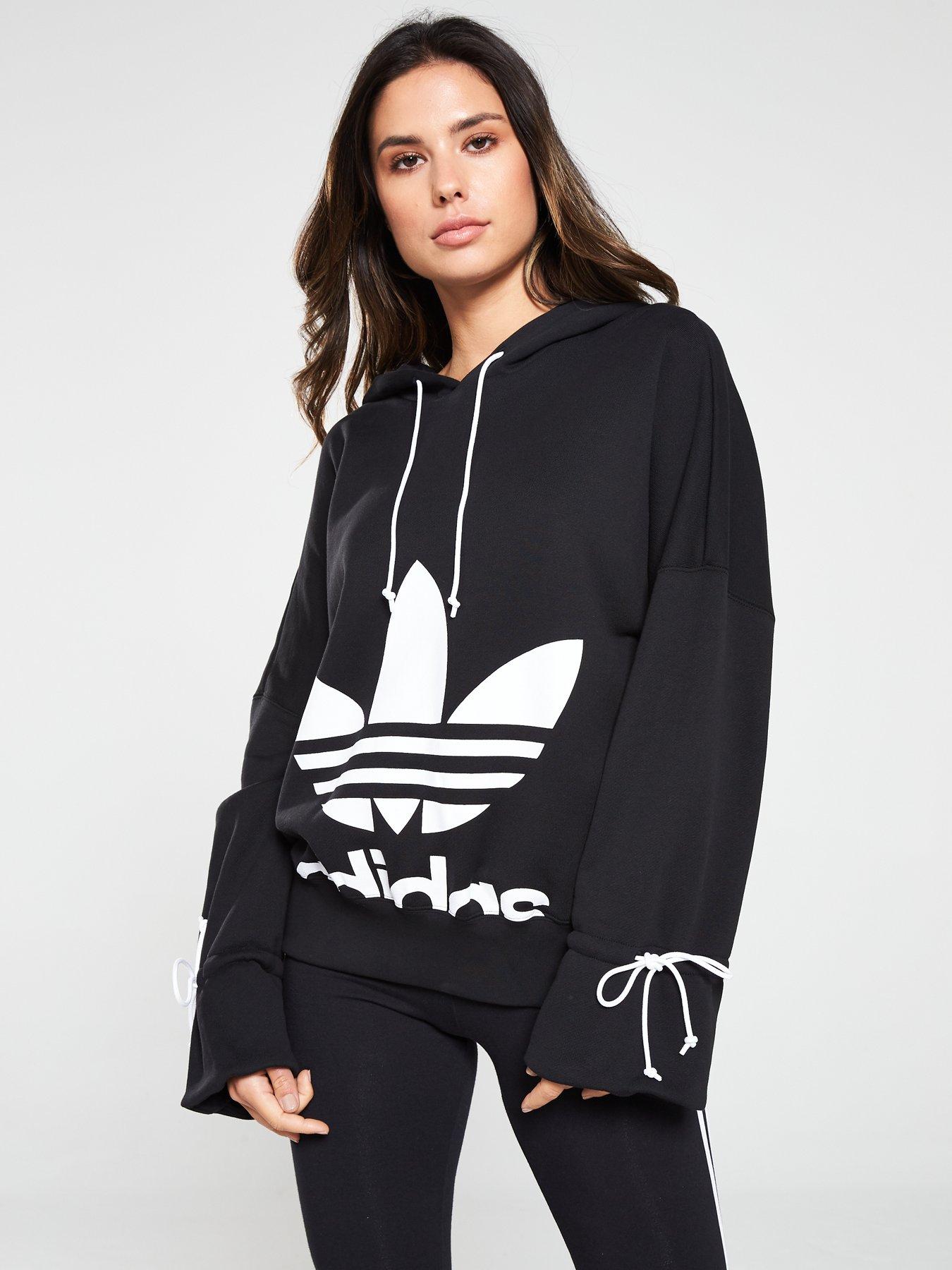 adidas originals trefoil oversized hoodie