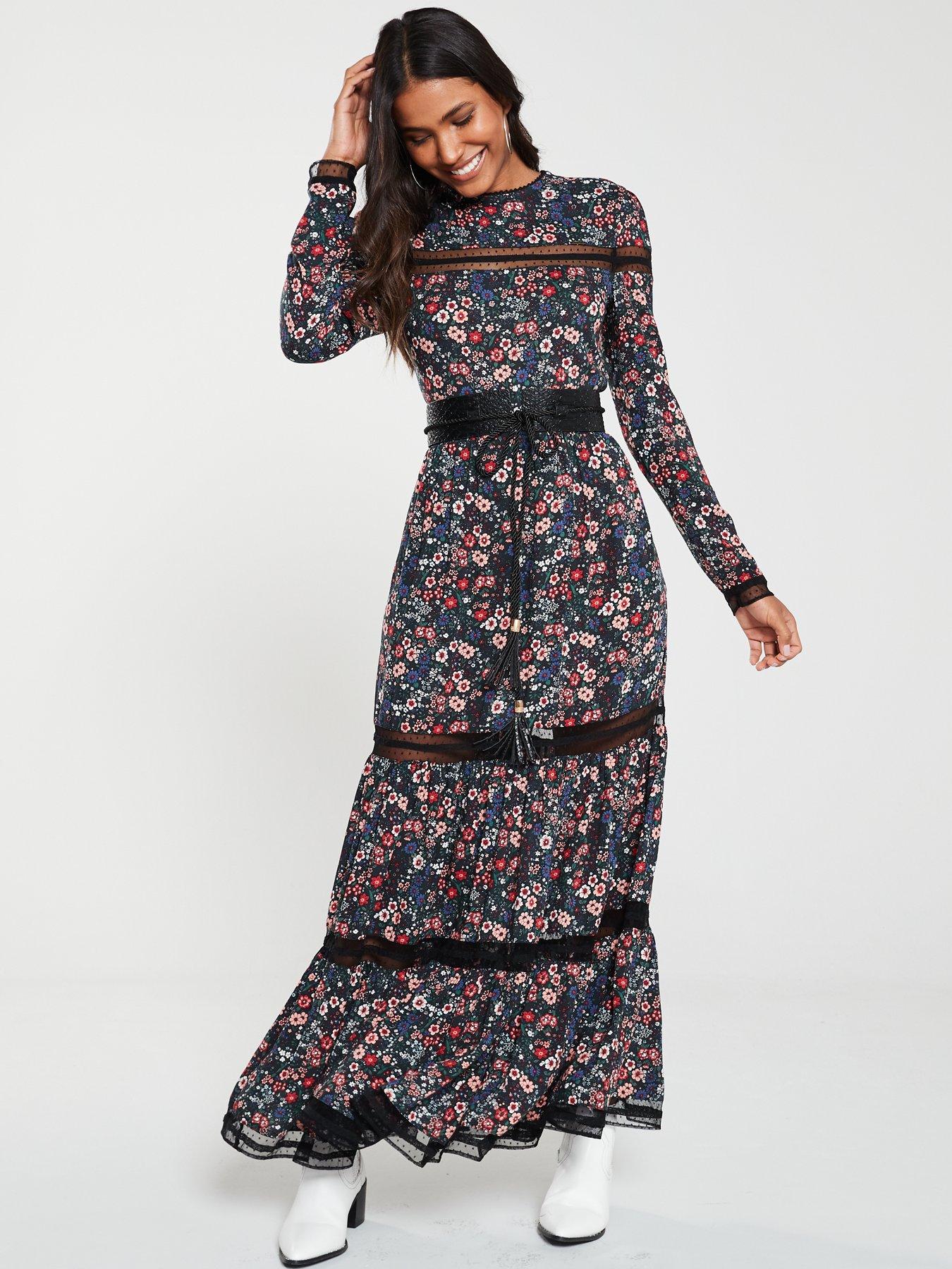 very floral maxi dress