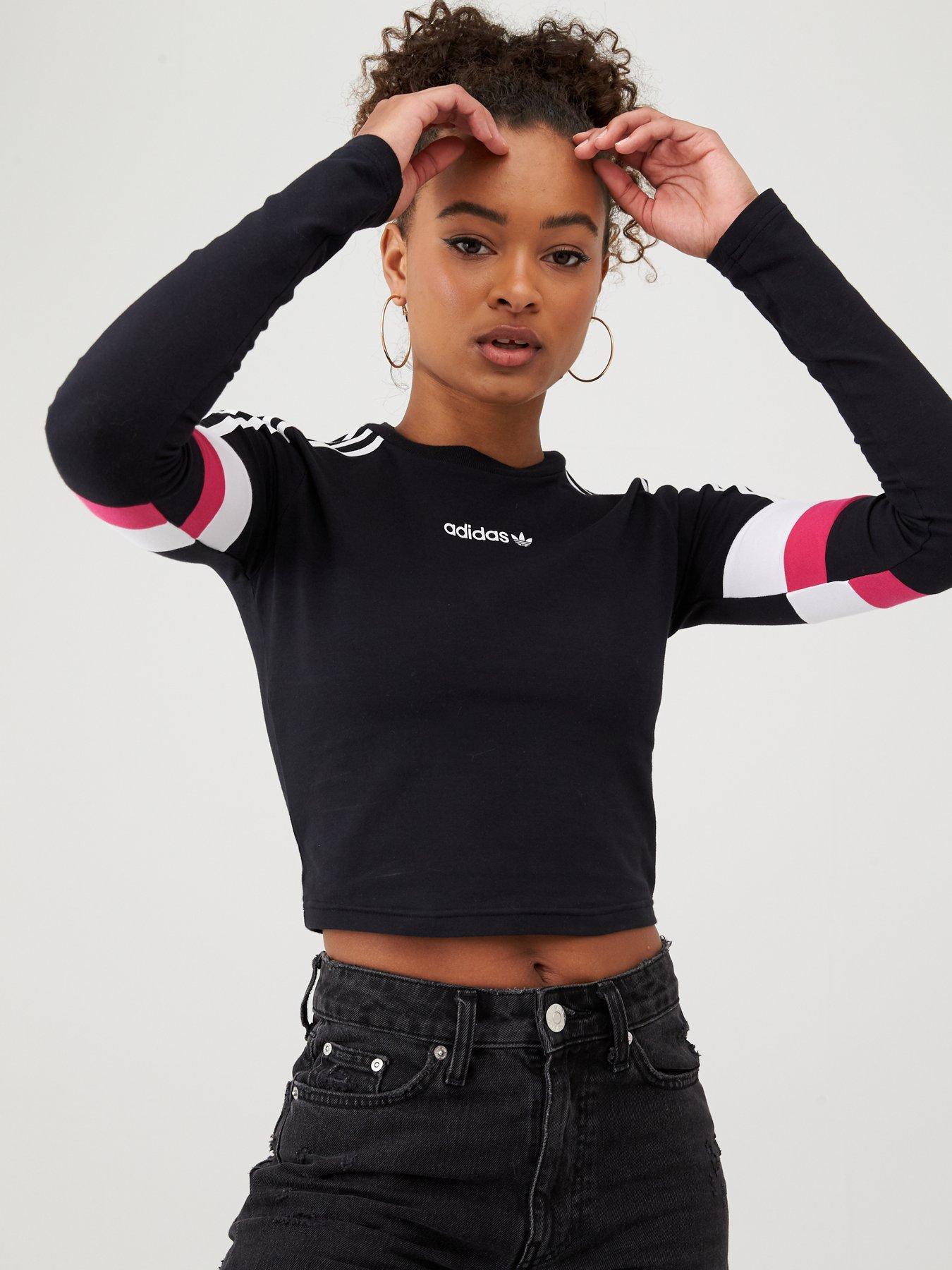 adidas cropped long sleeve