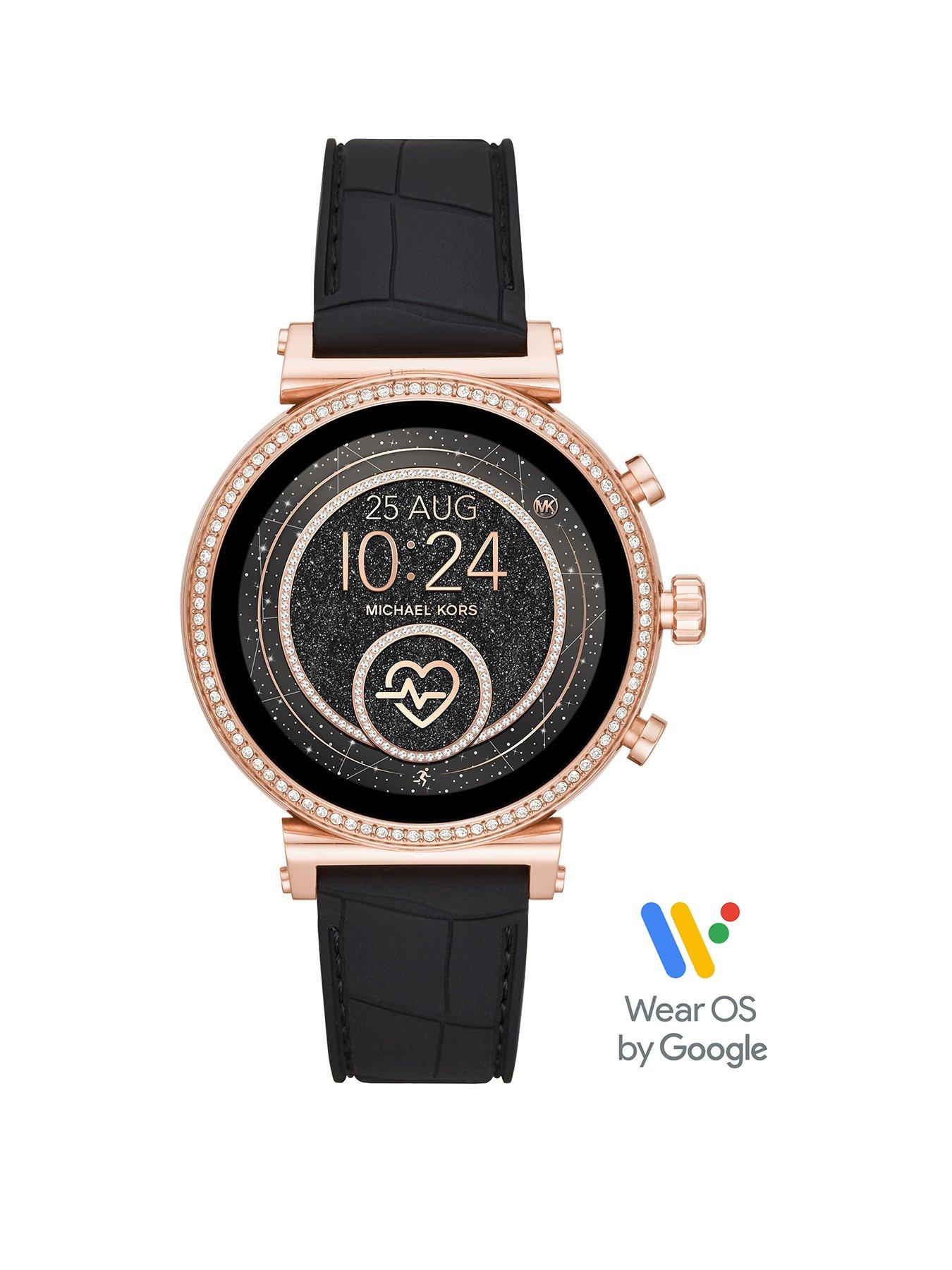 michael kors rose gold watch smartwatch