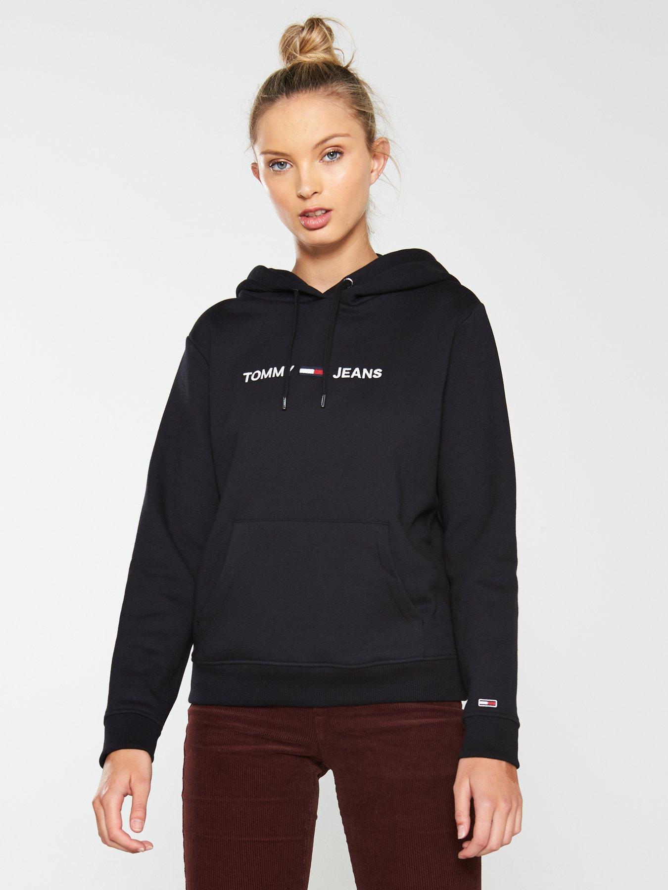tommy jeans hoodie black