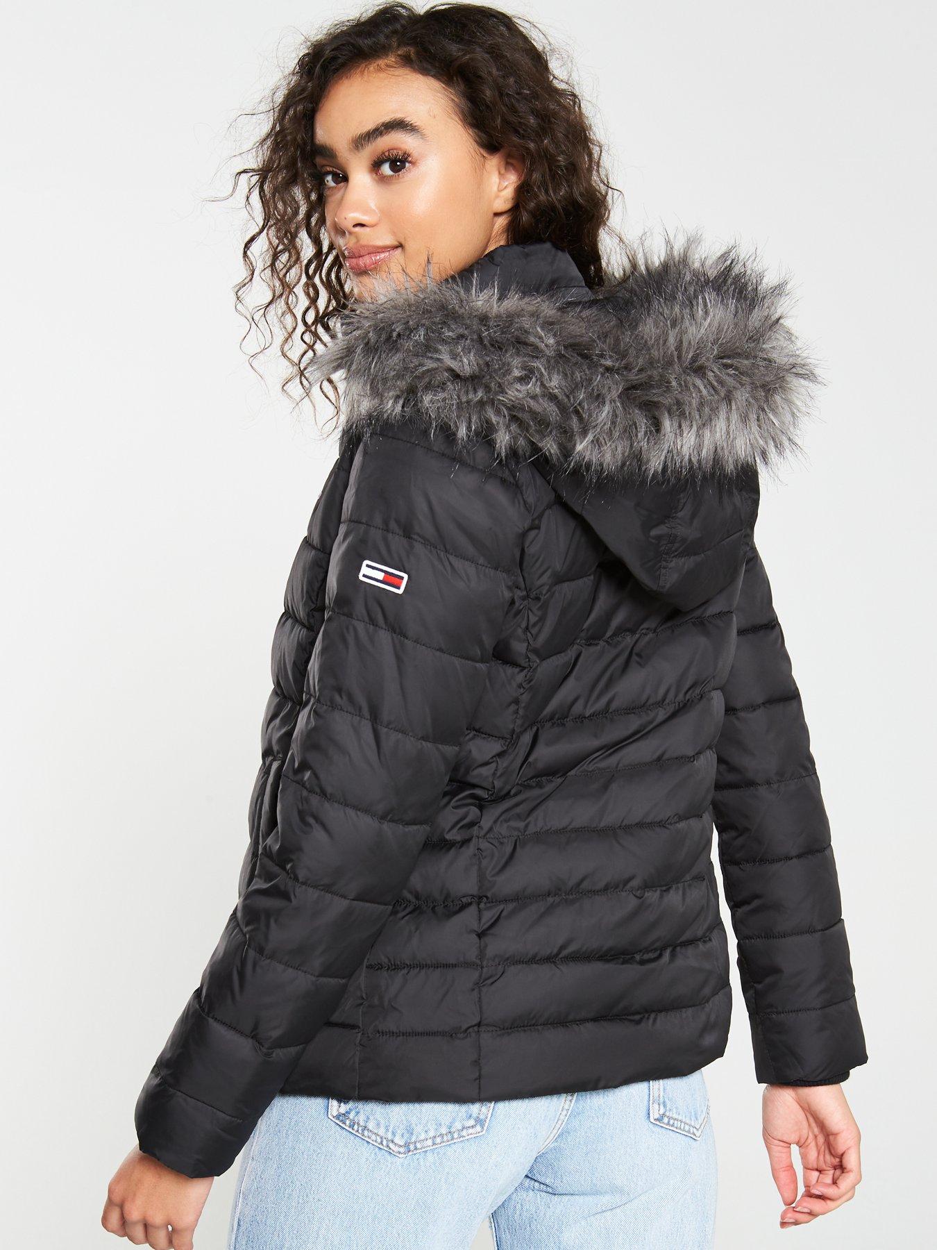 tommy jeans women's essential hooded down jacket