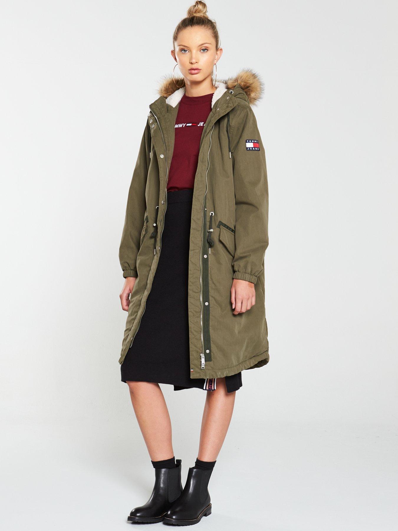 tommy jeans tjw cotton parka