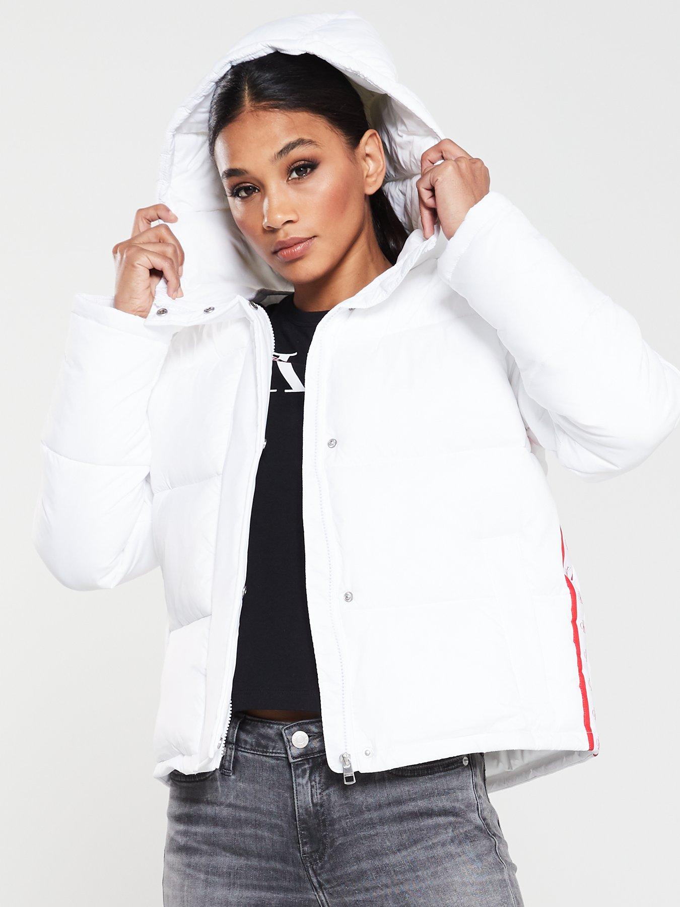 calvin klein jeans white jacket