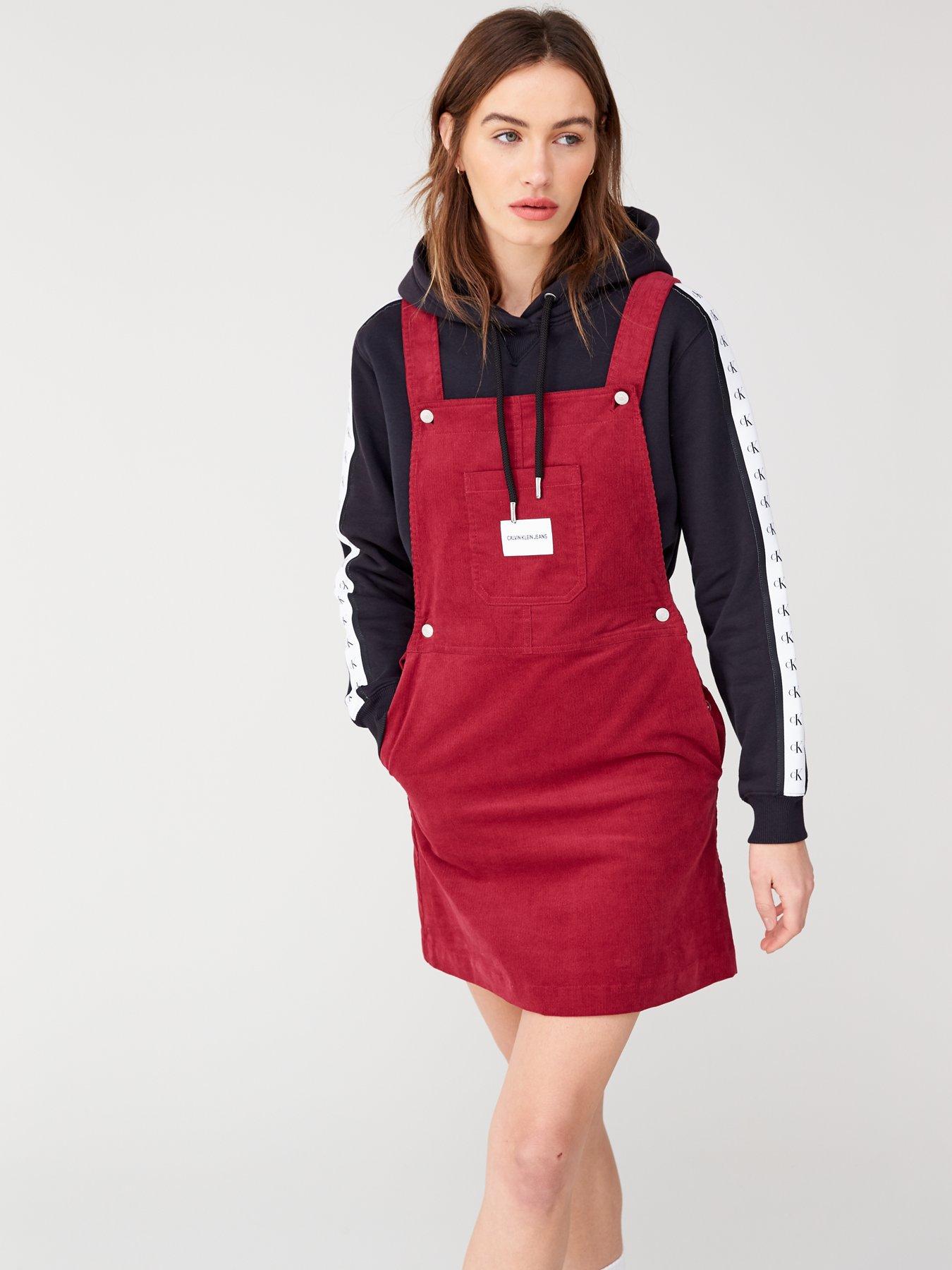 calvin klein dungaree dress