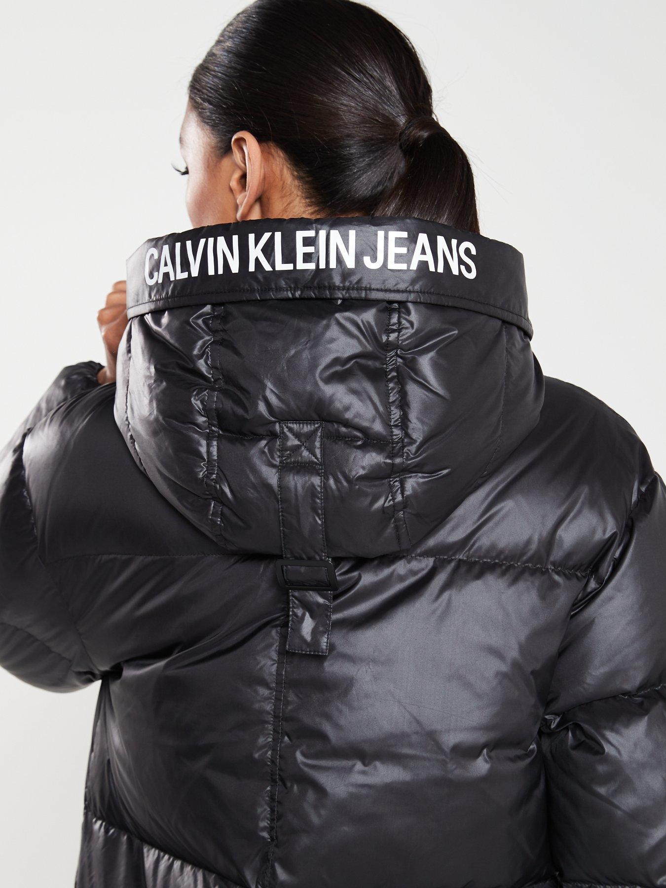 calvin klein jeans mid weight down long