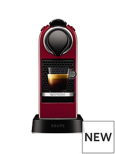 Nespresso Nespresso by Krups Citiz XN741540 Pod Coffee Machine - Cherry Red