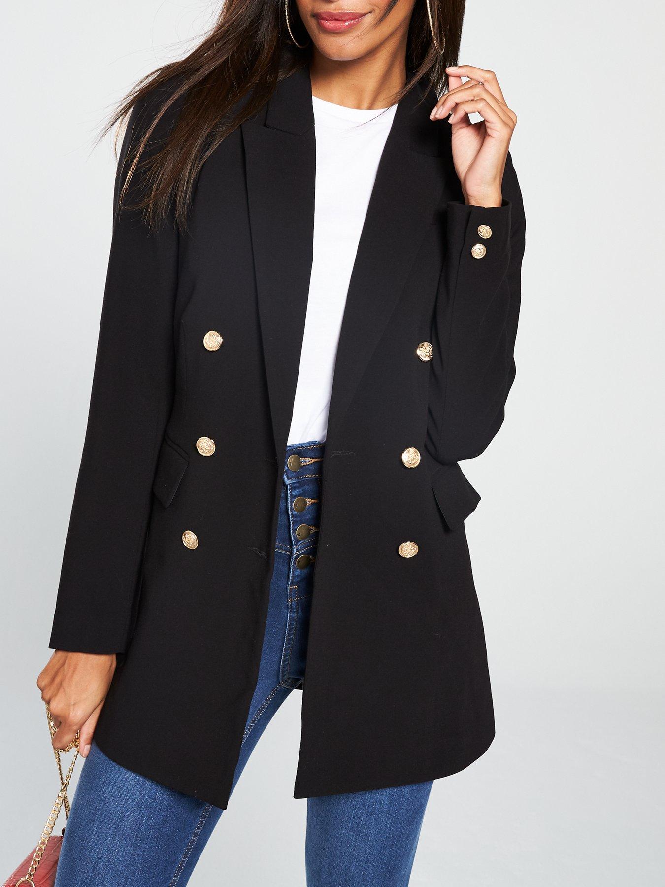 Military black shop coat ladies