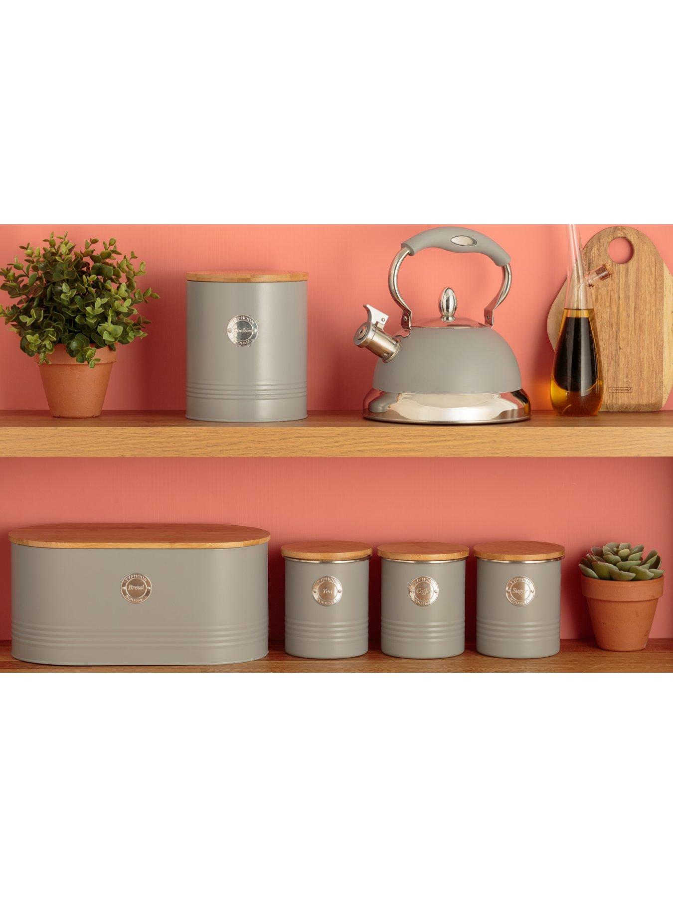 Image 3 of 6 of Typhoon Living Tea, Coffee and Sugar Storage Canisters &ndash; Grey