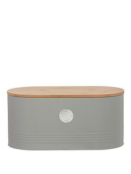 Product photograph of Typhoon Living Bread Bin Ndash Grey from very.co.uk