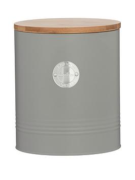 Product photograph of Typhoon Living Cookie Tin Ndash Grey from very.co.uk