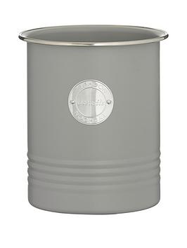 Product photograph of Typhoon Living Utensil Pot Ndash Grey from very.co.uk