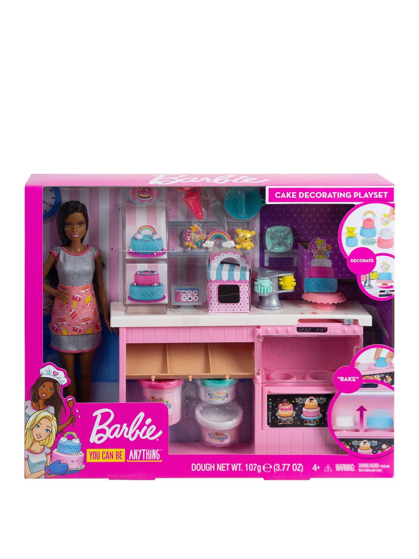 Wa7e7c5 Barbie Cake Decorating Playset Mattel Watchmovieup Com