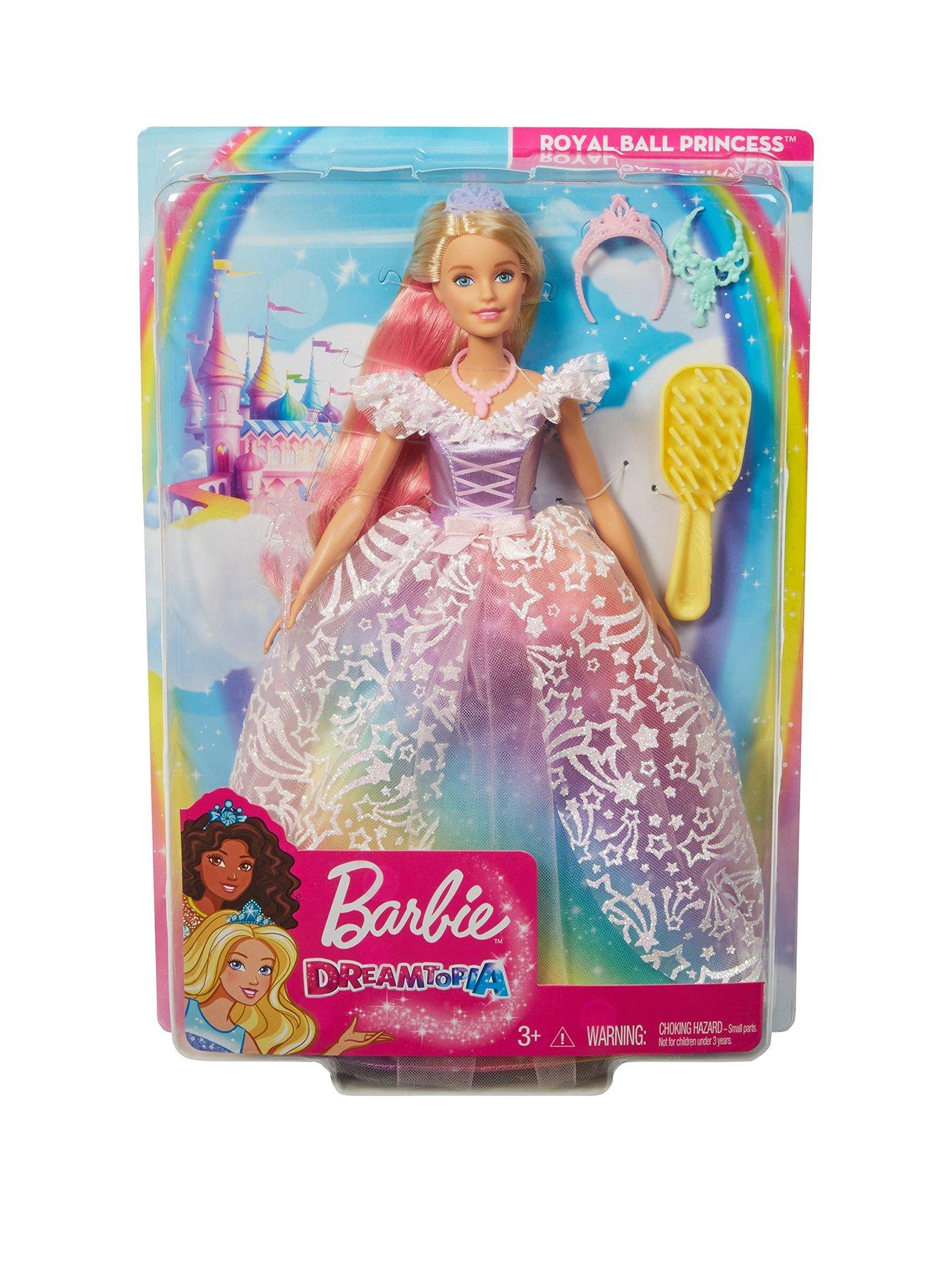 princess barbie doll pink royal castle