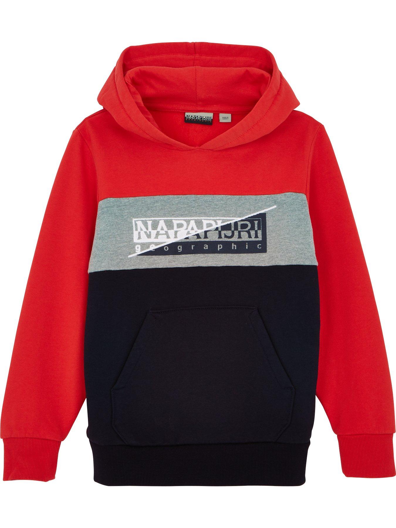 napapijri red hoodie