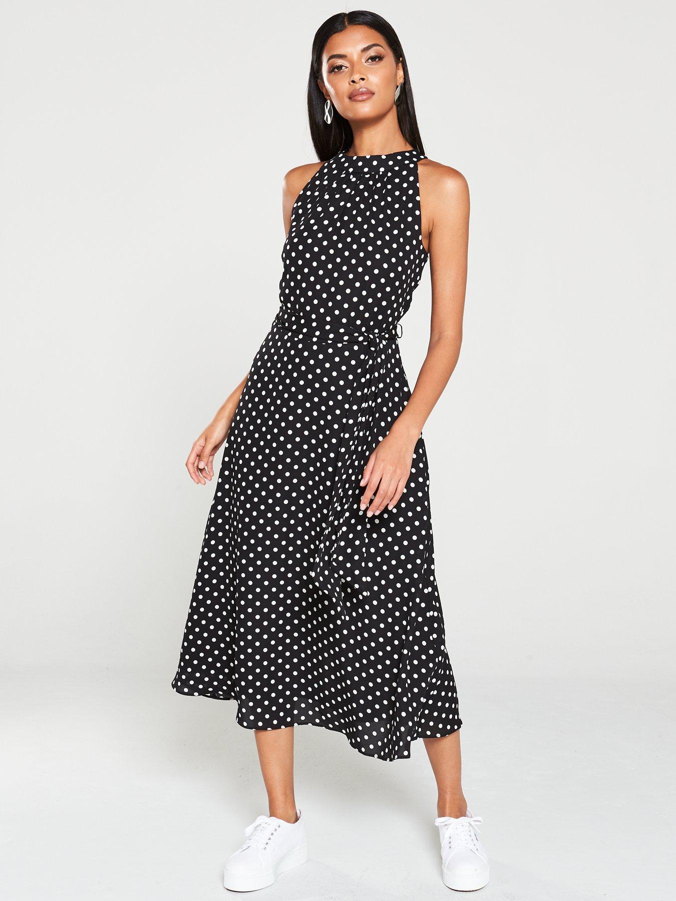 wallis black polka dot jumpsuit