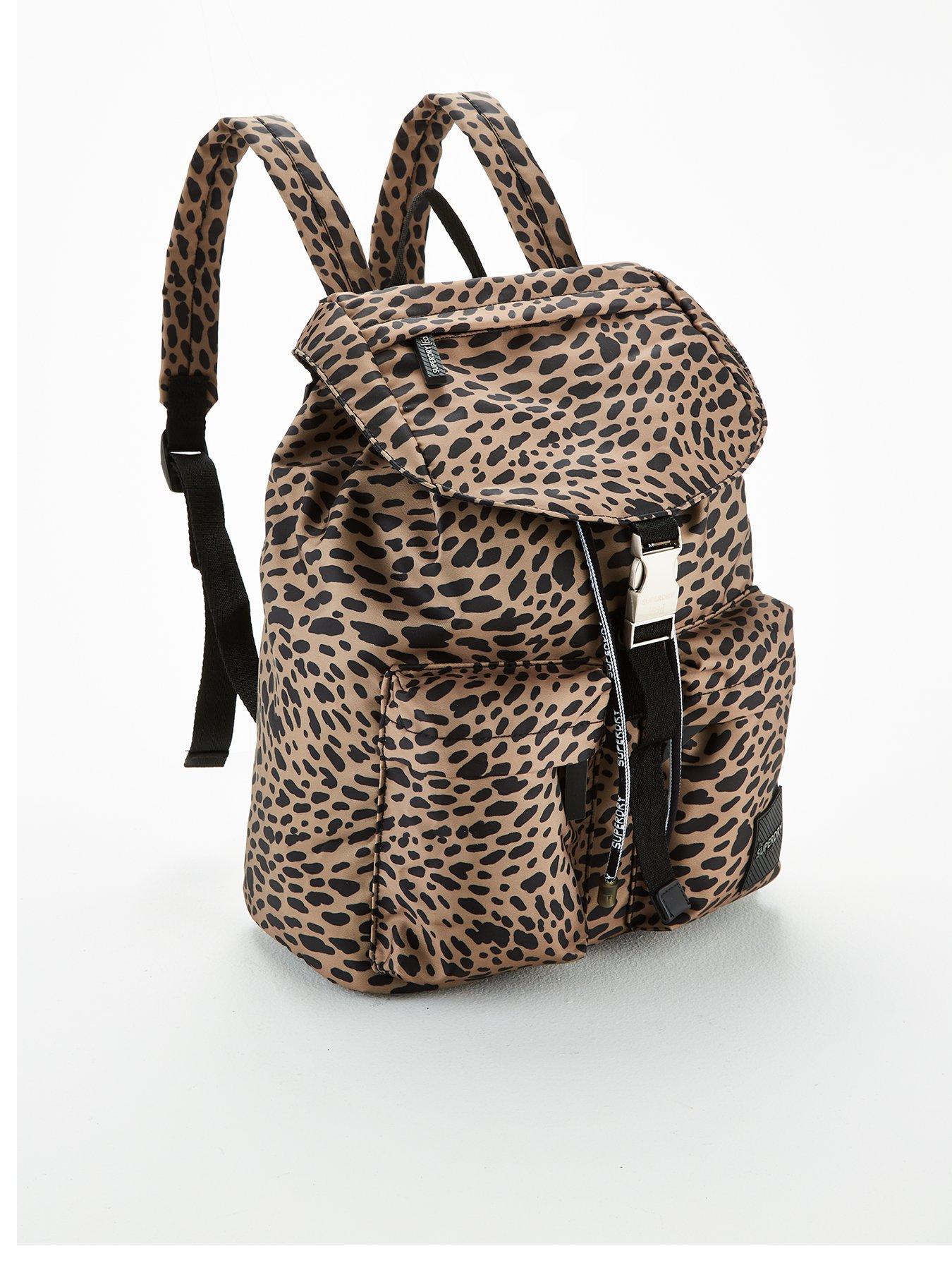 superdry leopard print backpack