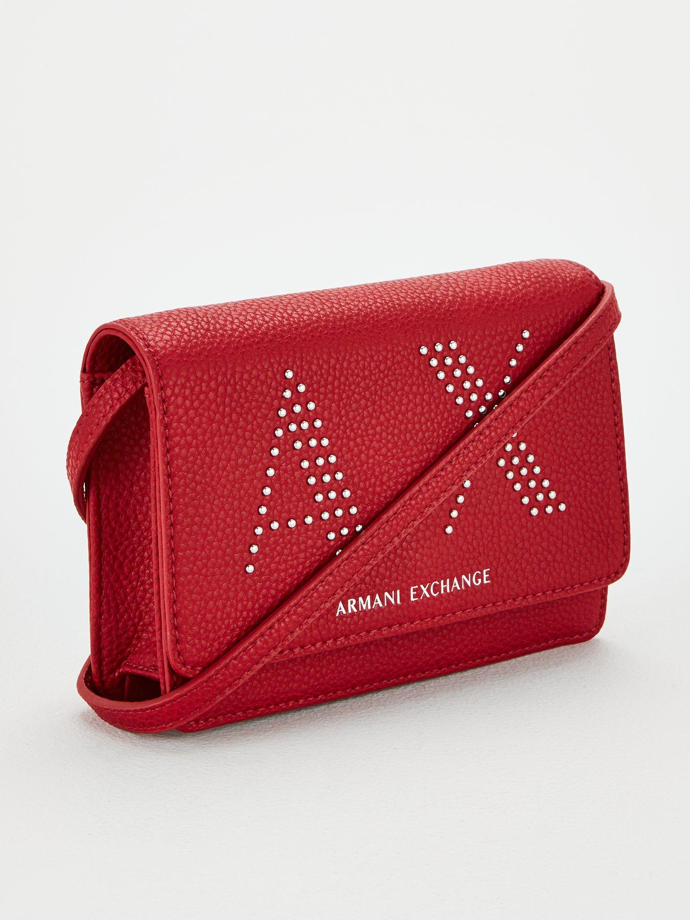 red armani exchange belt