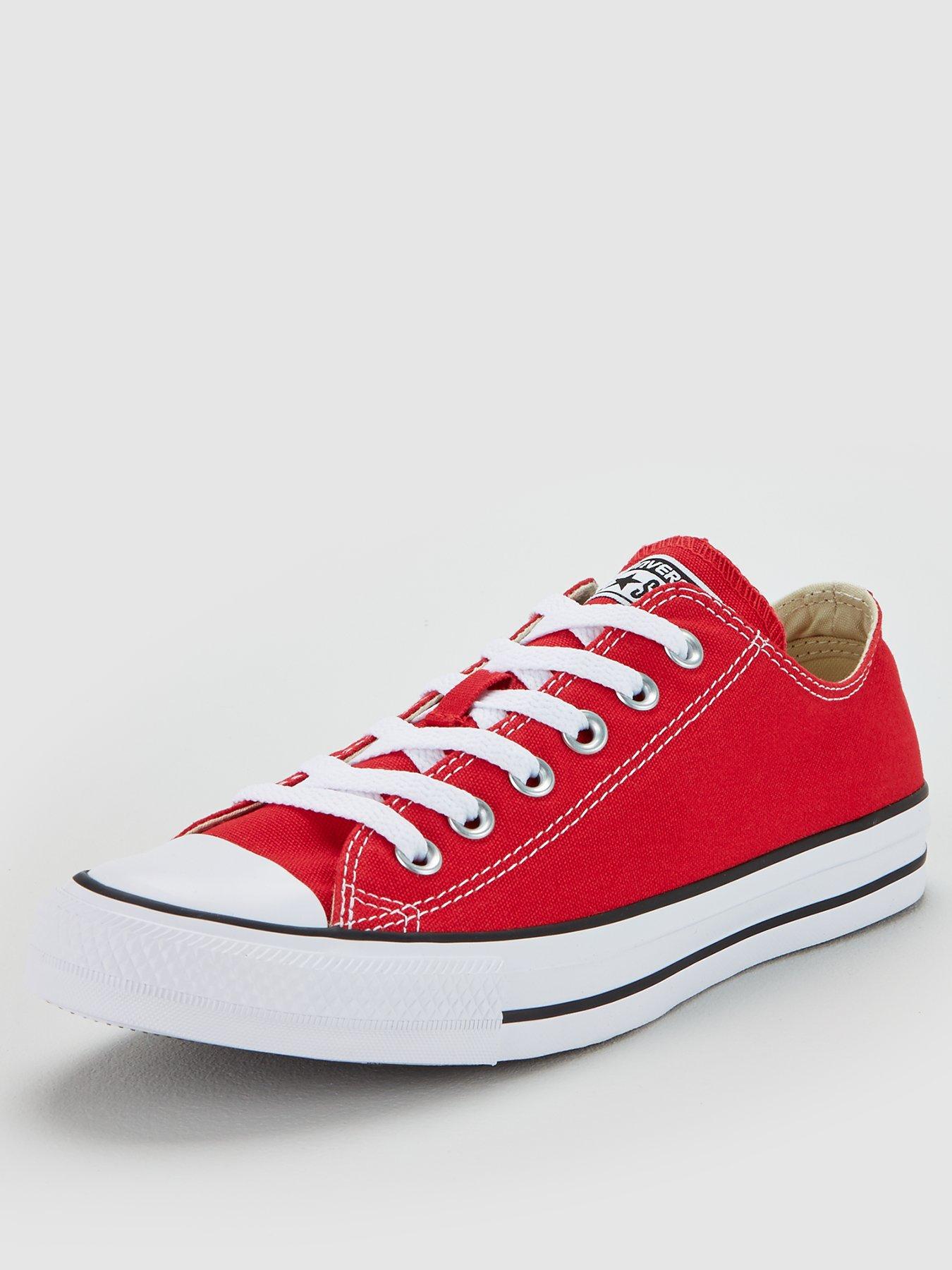 Red slip on clearance converse