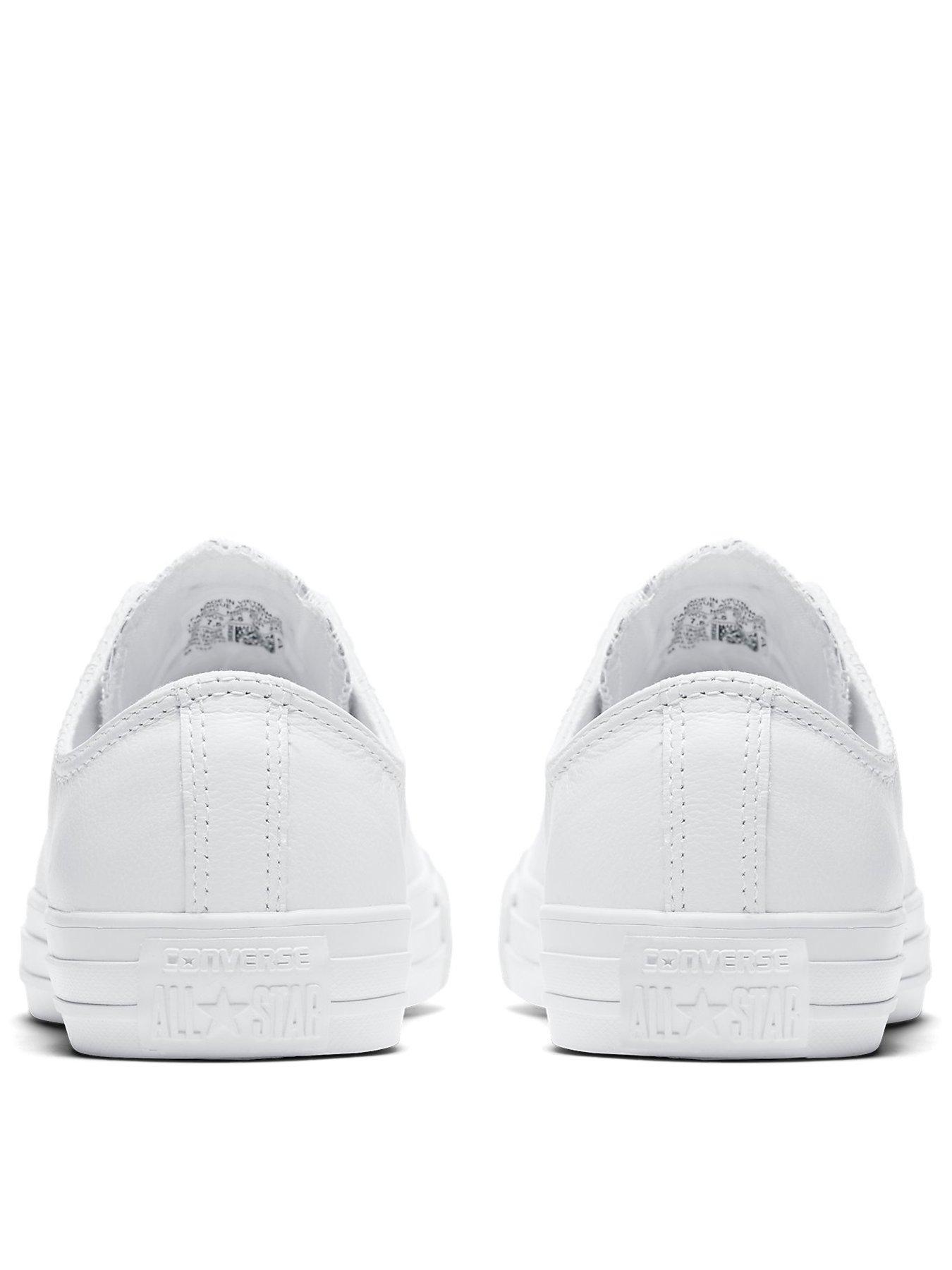 Converse Mens Tonal Leather Ox Trainers White Very