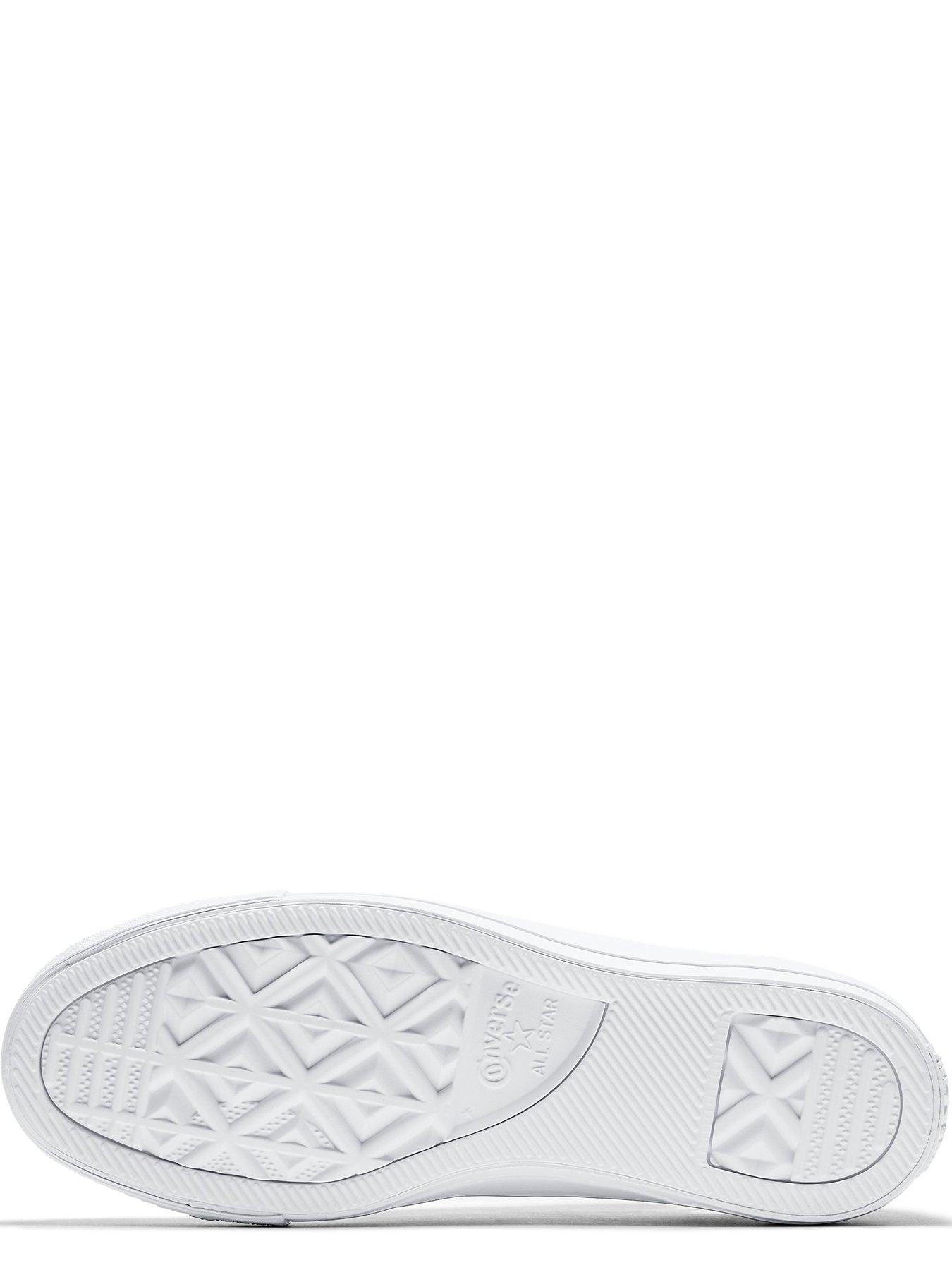 Converse Mens Tonal Leather Ox Trainers White Very