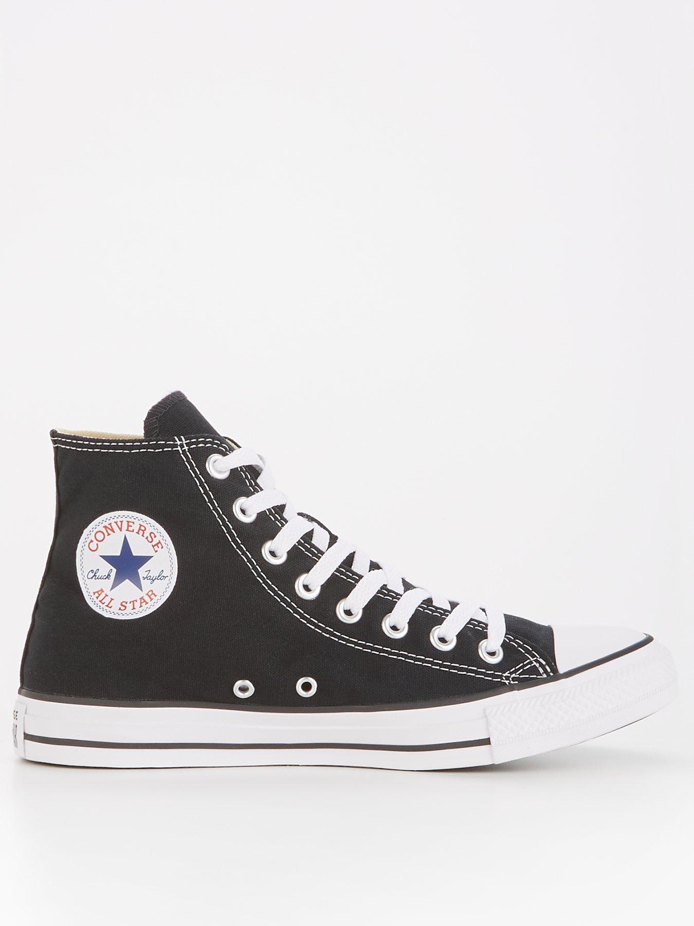 Fordeling tapet Lyrical Converse Chuck Taylor All Star Hi-Tops - Black | very.co.uk
