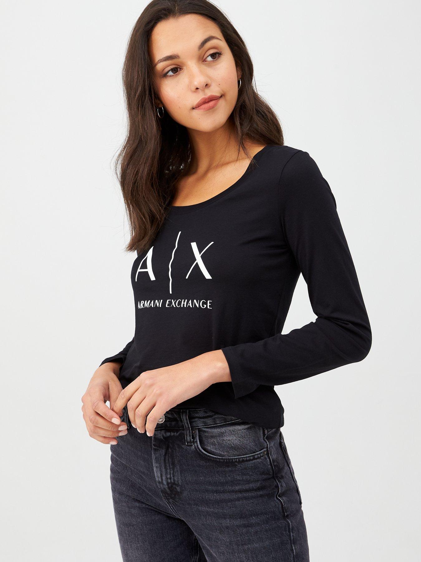 Armani Exchange Long Sleeve T-Shirt - Black 