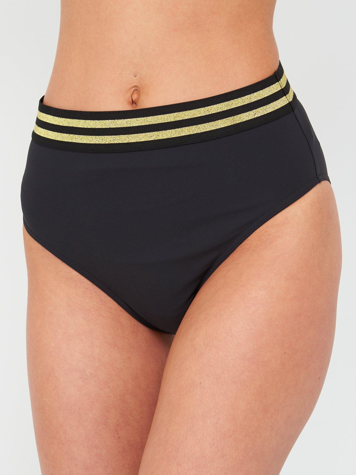 black control bikini bottoms