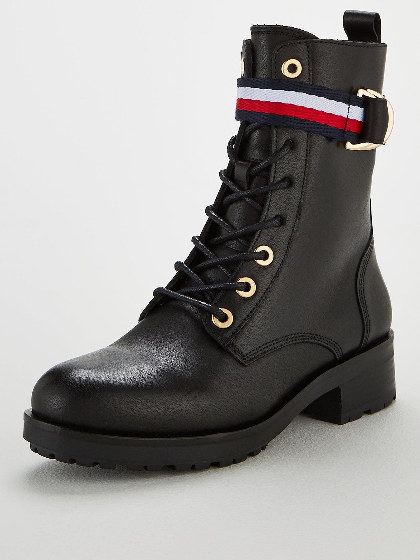 tommy hilfiger biker boots