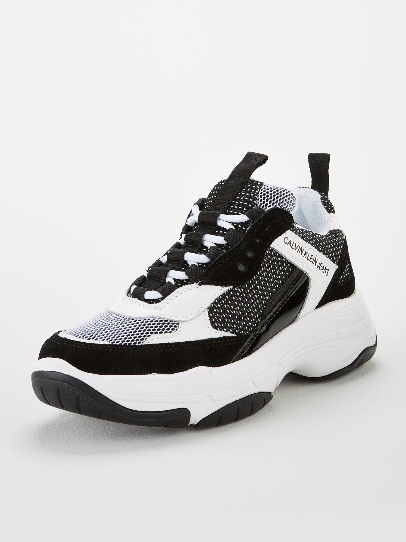 calvin klein black maya trainers