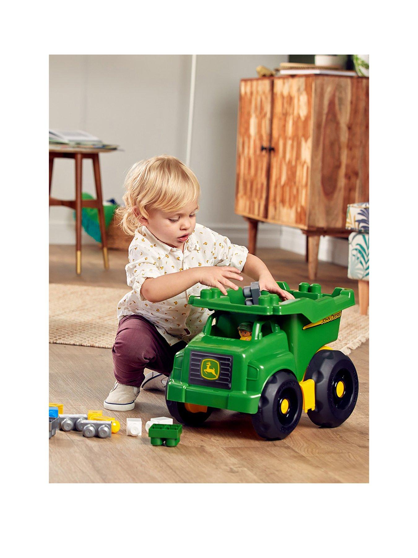 mega bloks john deere large vehicle dump truck