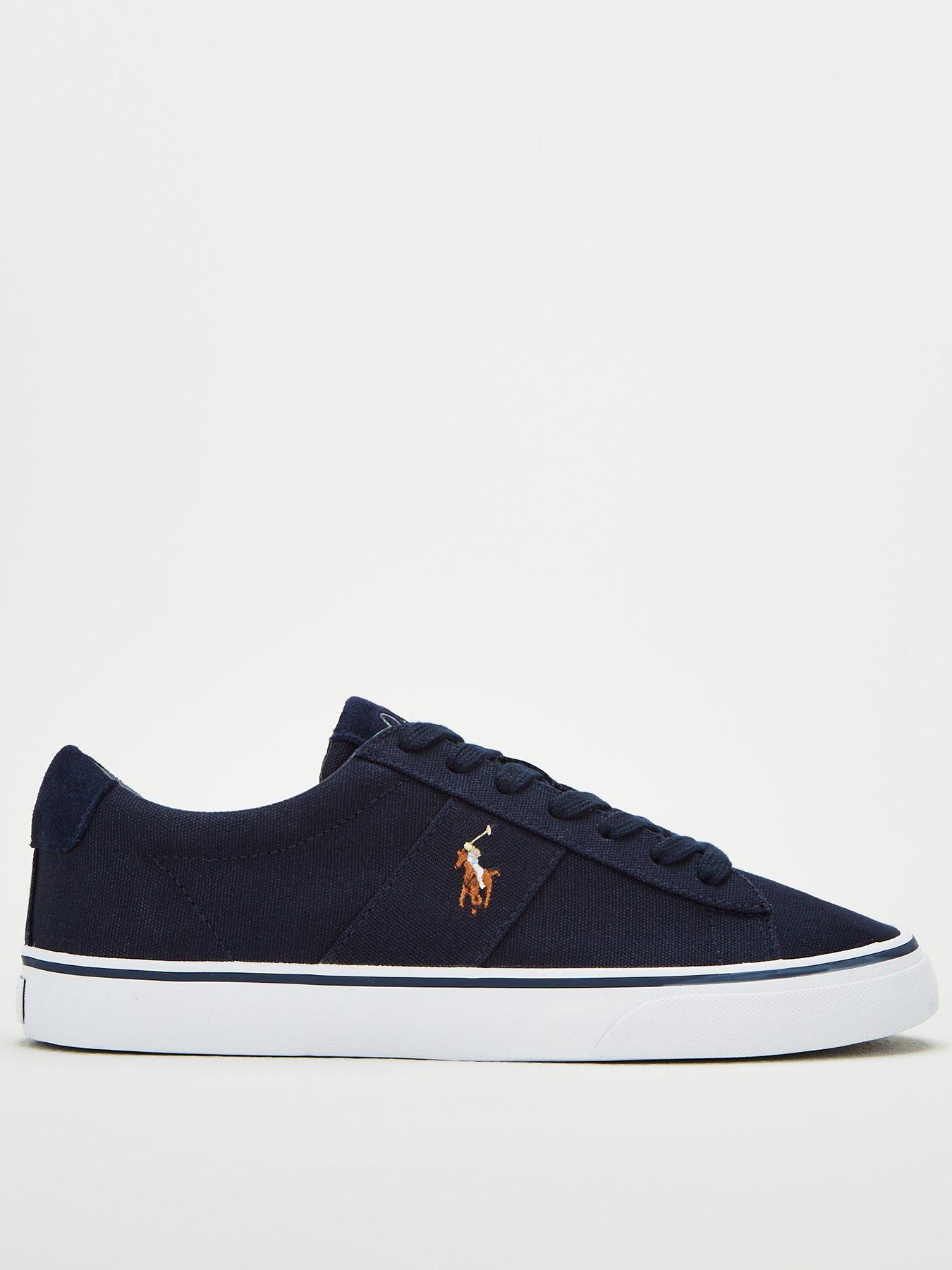 Polo Ralph Lauren Sayer Canvas Trainers - Navy 