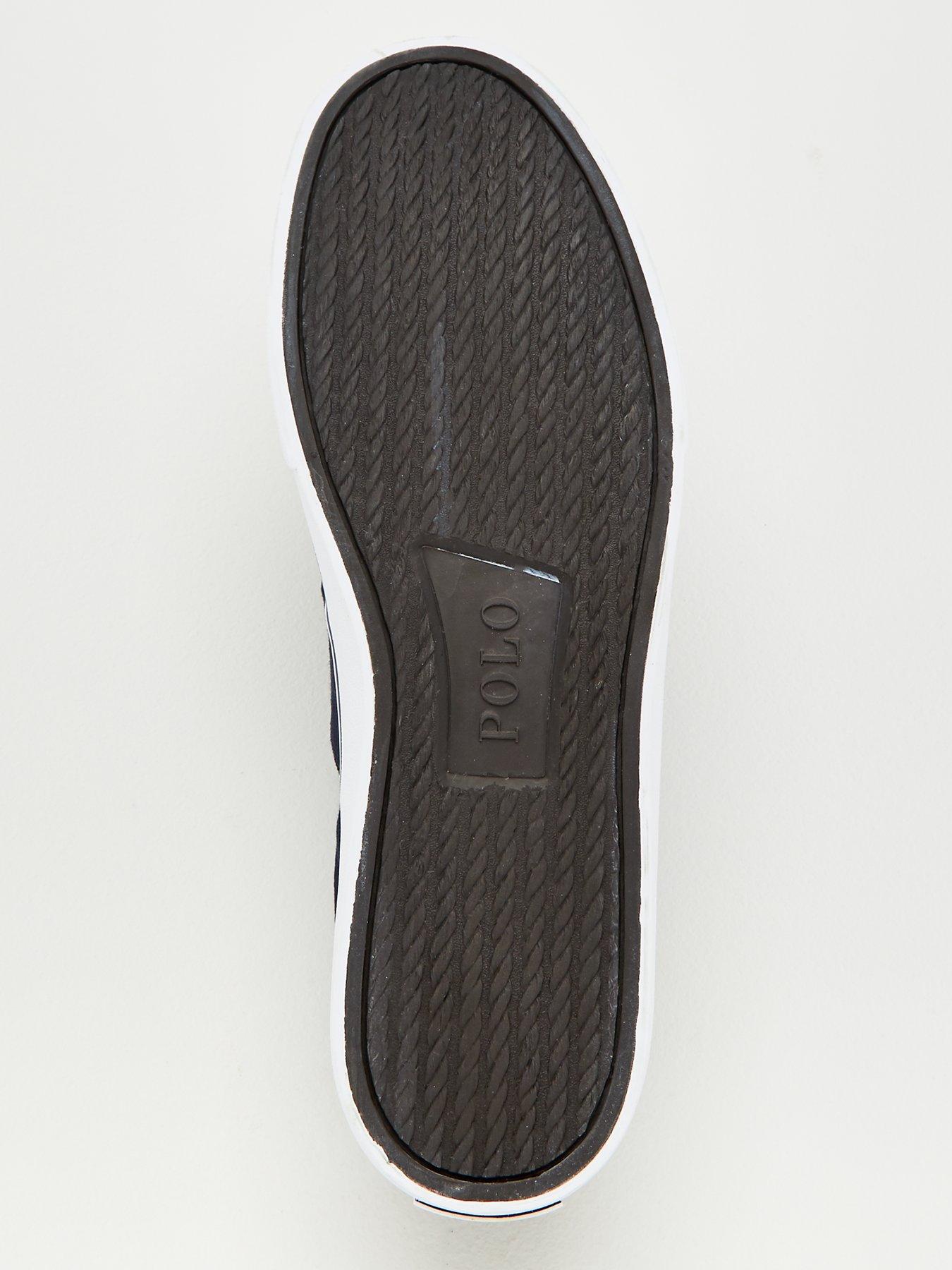 Image 5 of 6 of Polo Ralph Lauren Sayer Canvas Trainers - Navy