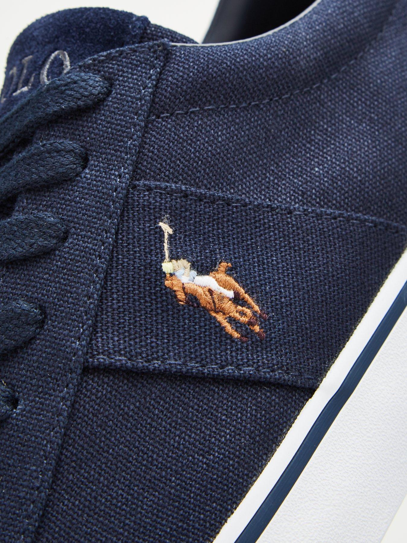 Polo Ralph Lauren Sayer Canvas Trainers Navy Very