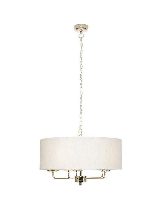 front image of mika-traditional-5-light-ceiling-fixture
