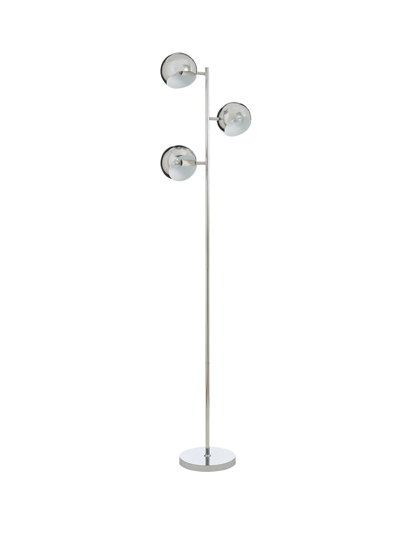 Product photograph of Eloise 3 Shade Floor Lamp from very.co.uk