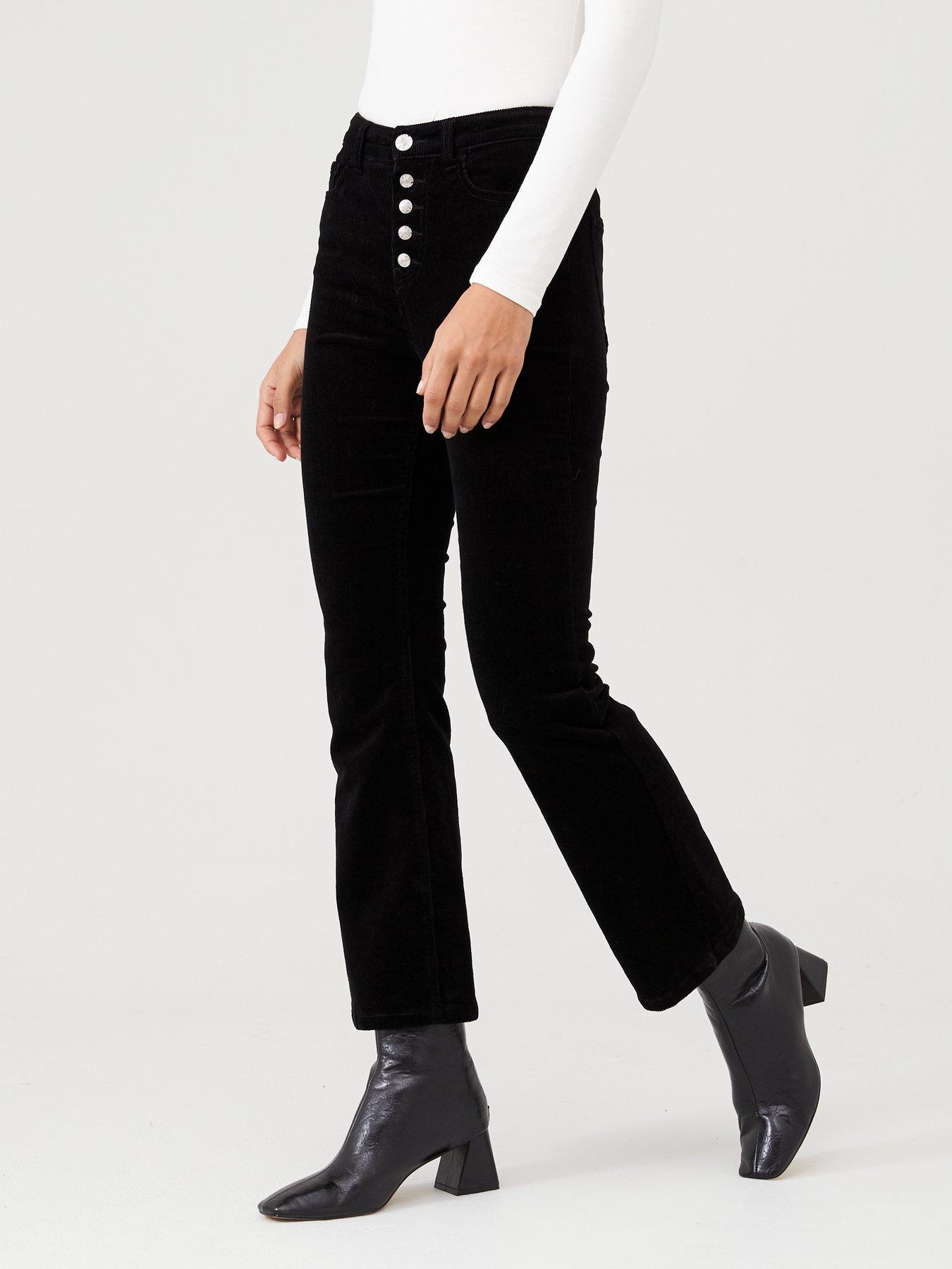 slim kick flare trousers