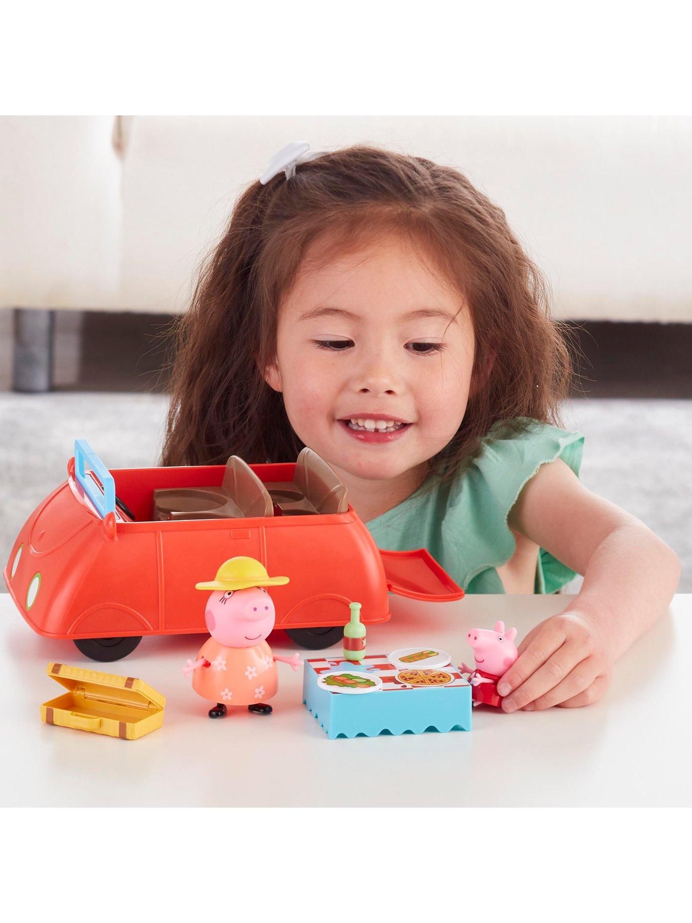 peppa pig big red car