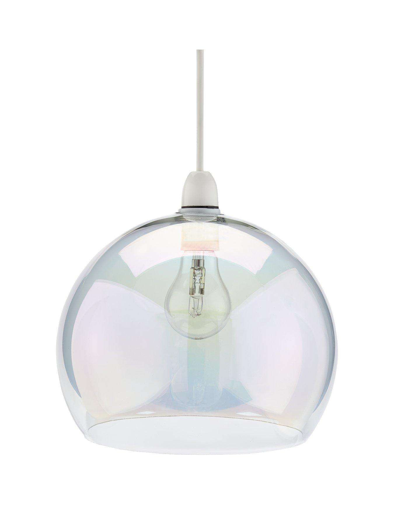 Clear globe outlet lamp shade