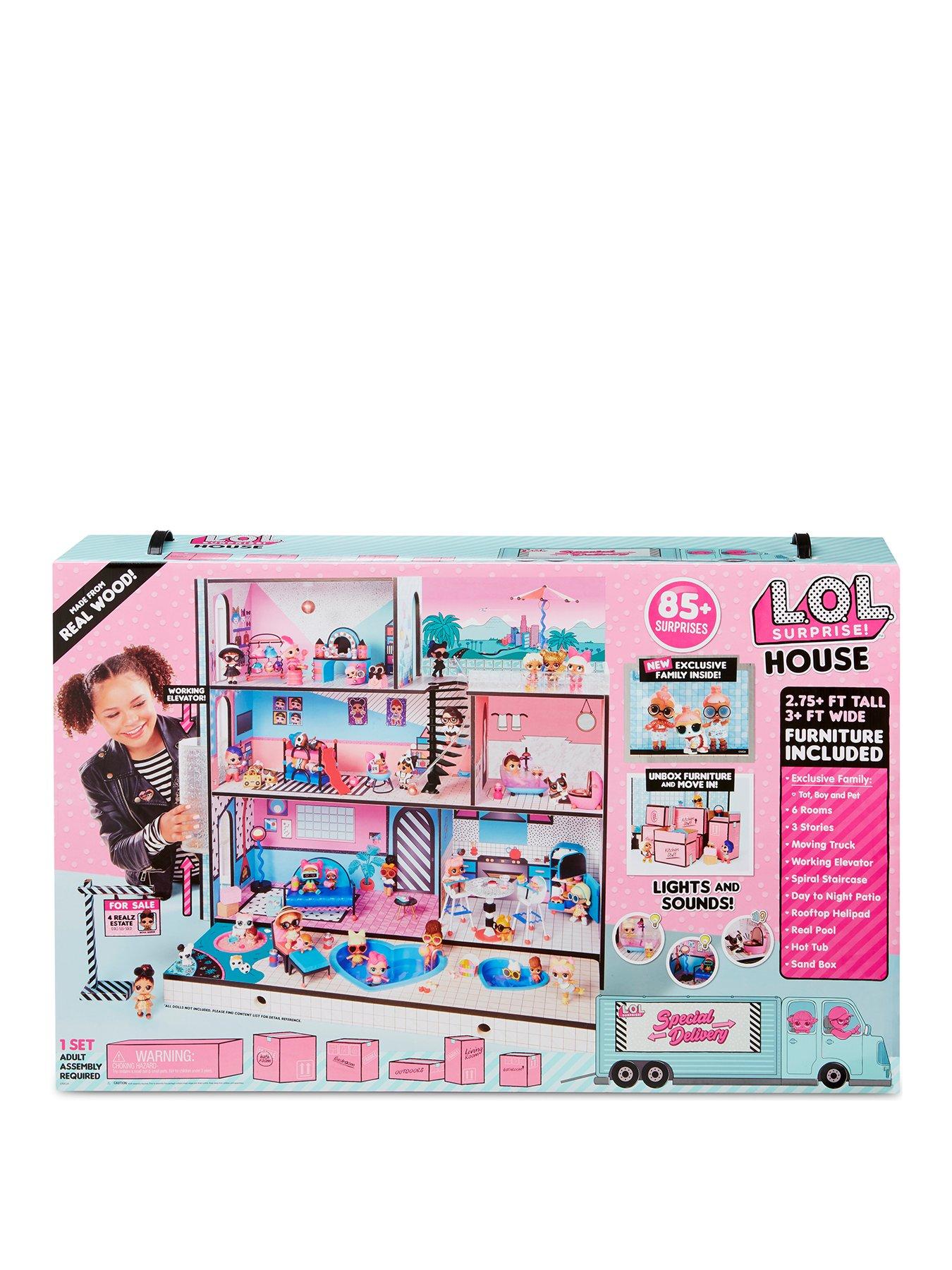 lol doll house moving truck