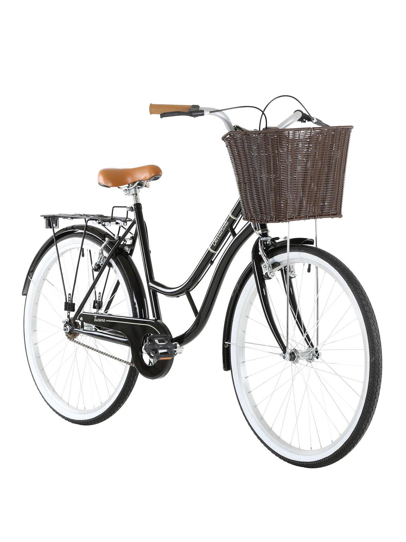 vintage ladies bike with basket