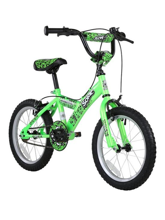 stillFront image of sonic-robotnic-16-boys-bike-green