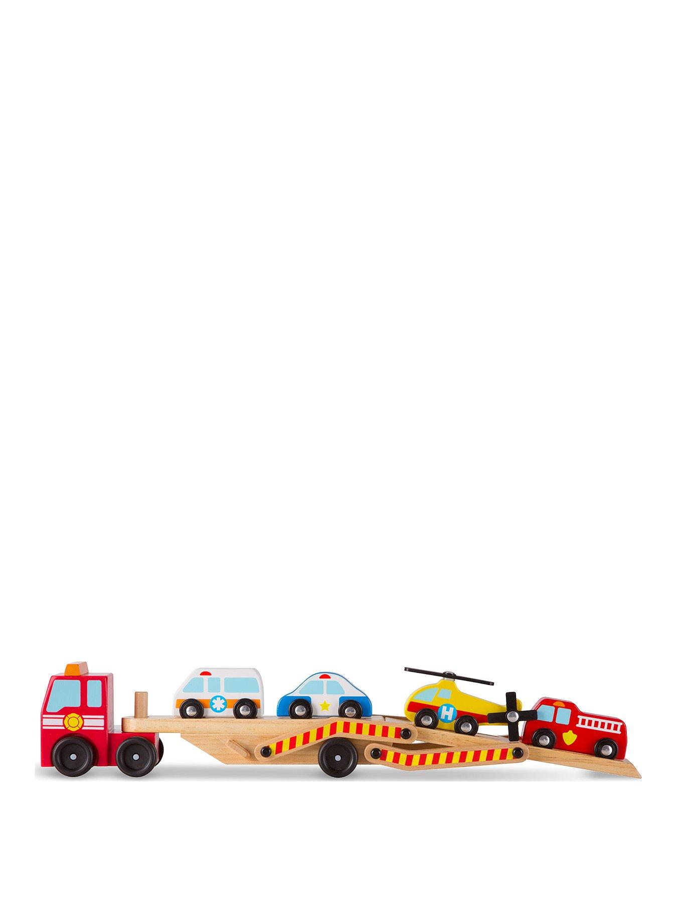 Melissa and doug tractor trailer on sale