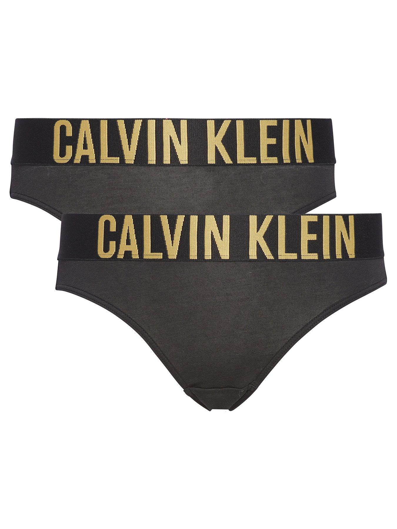 black and gold calvin klein bikini