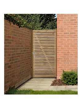 Product photograph of Forest Double Slatted Gate 6ft 1 83m High from very.co.uk