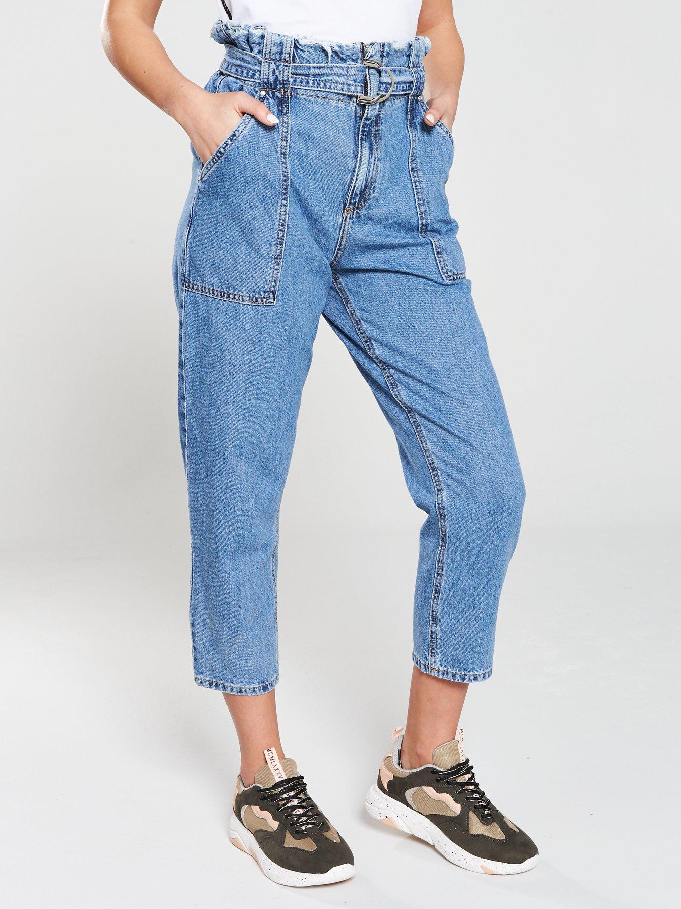 paperbag jeans river island